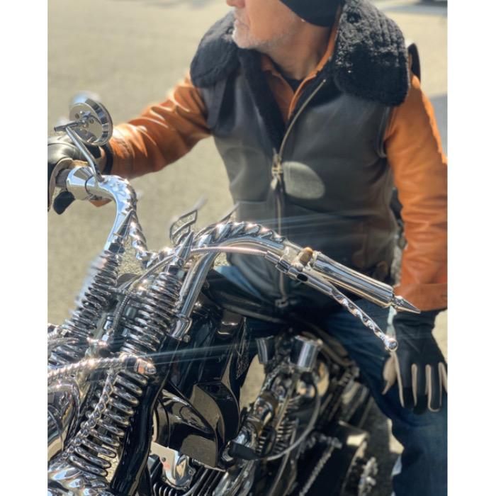 CALIFORNIA LINE/カリフォルニアライン】 ベスト/ライダースムートン