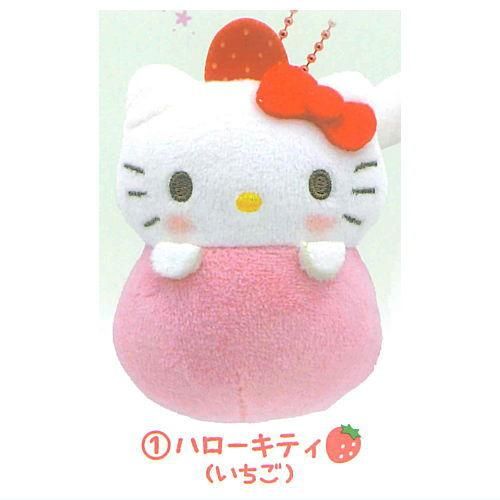 サンリオキャラクターズ かおりつきフルーツ大福マスコット [1.ハロー
