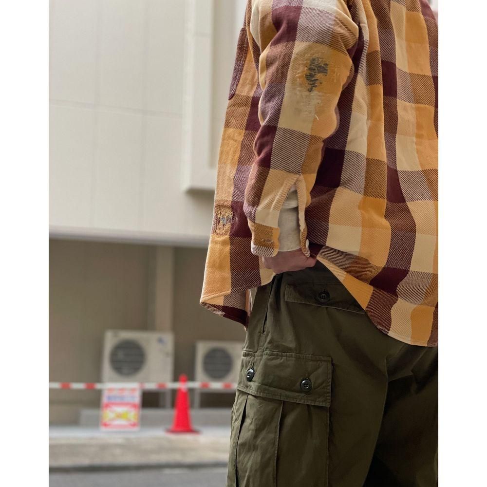 LAST 1】BOWWOW「REPAIR AGEING FLANNEL SHIRTS - フランネルシャツ