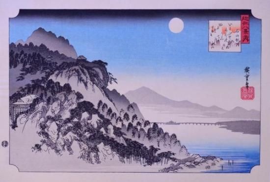 歌川広重画浮世絵 近江八景 （全8枚揃） - 赤尾照文堂は、京都の寺町