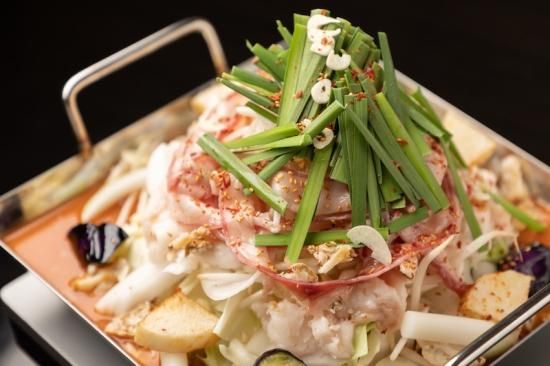 ちりとり鍋 野菜付きフルセット（2～3人前） - 奈良の名店、もつ粋