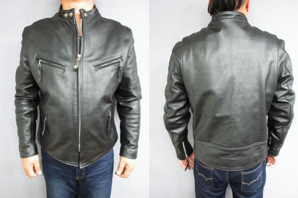 63レザース FKL-U シングルライダースジャケット 48（3L～4L相当