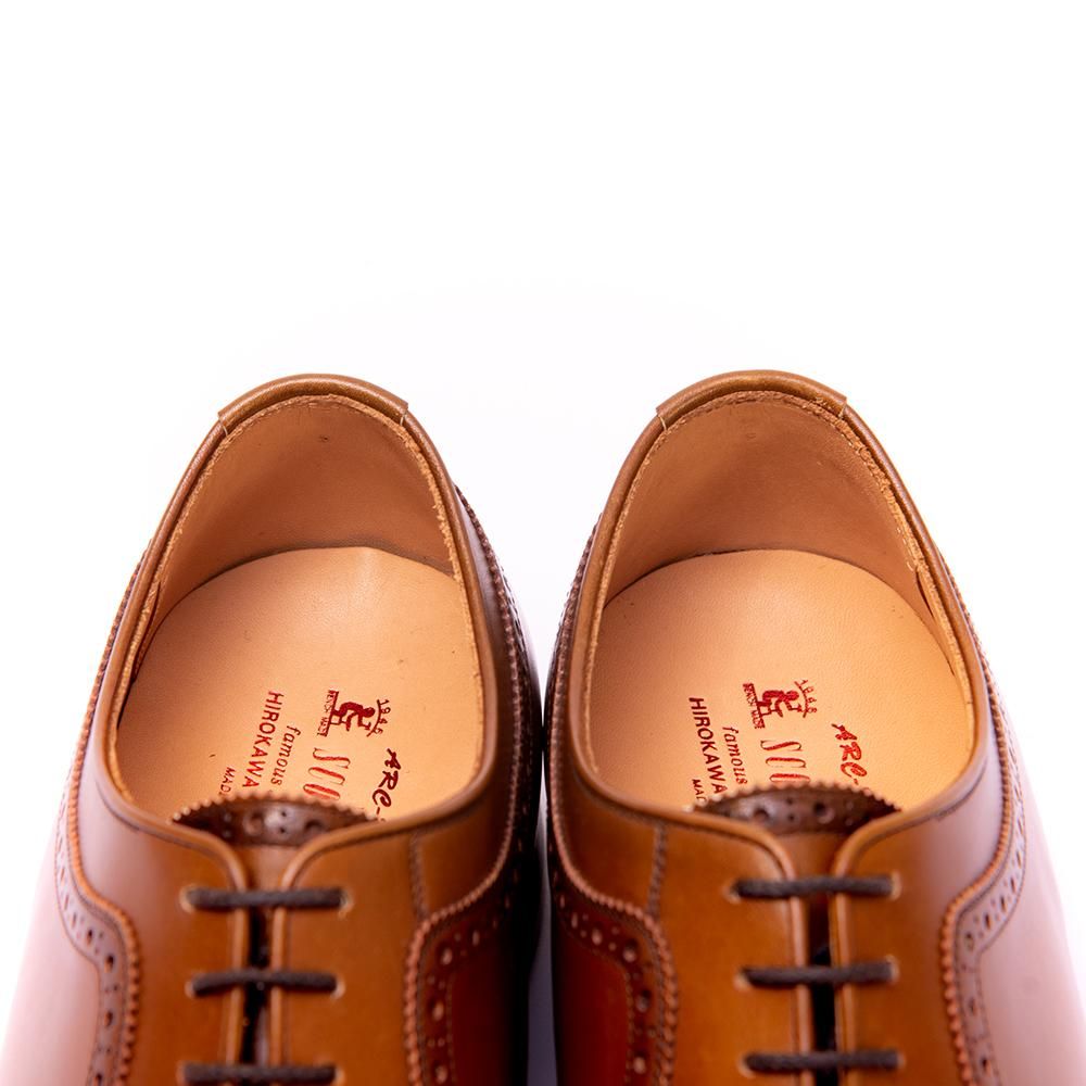 スコッチグレイン 956 セミブローグ ダブルストレート ブラウン