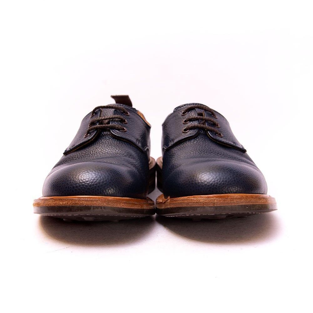 トリッカーズ M7351プレーントゥ グレイン ネイビー QUILP(クイルプ