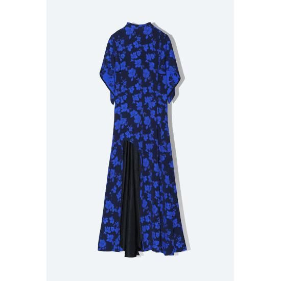 TOGA PULLA 【トーガプルラ】 FLOWER JACQUARD DRESS Navy (TP241-FH215)