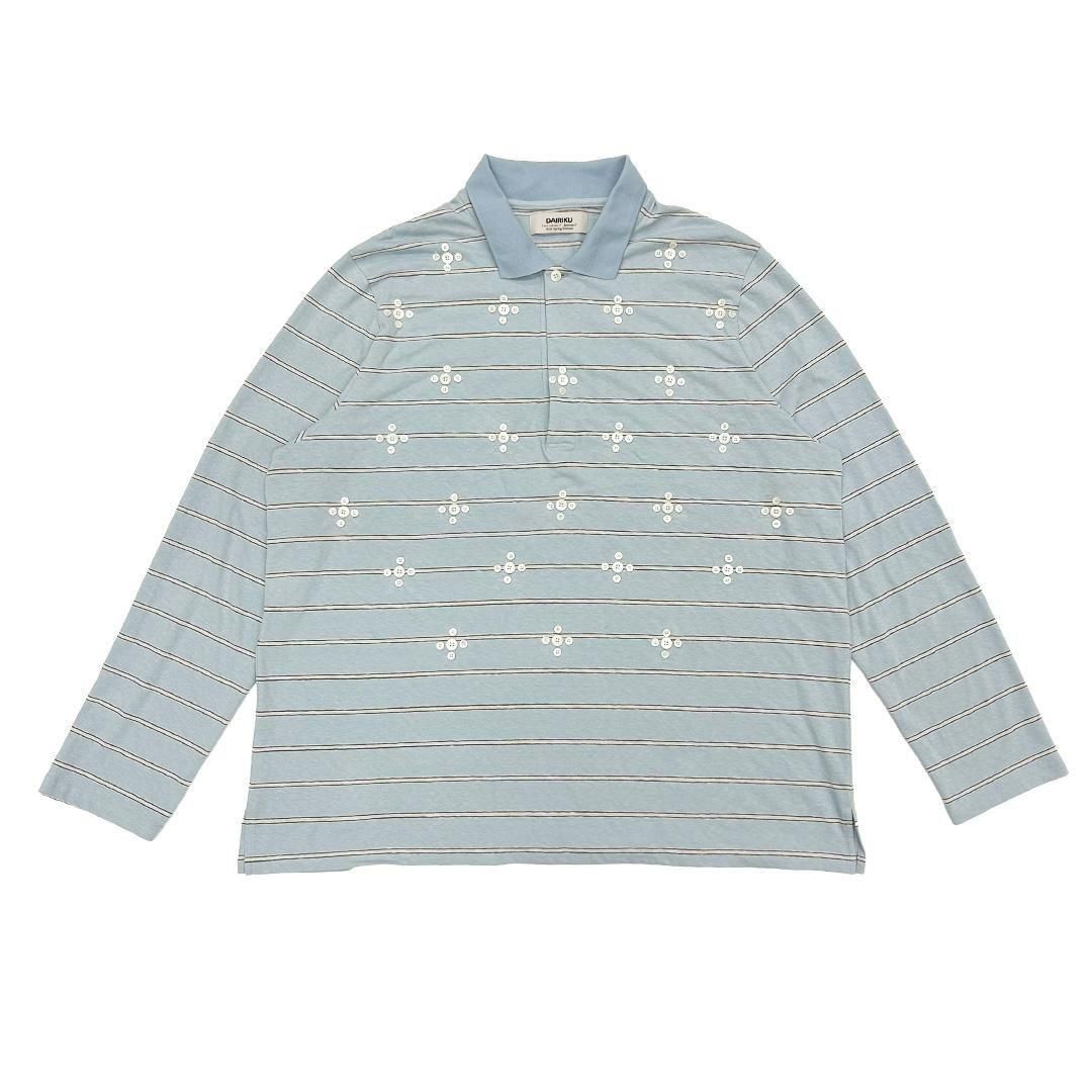 DAIRIKU | ダイリク Benjamin Button Border Skipper Tee Aqua (26SS C1)