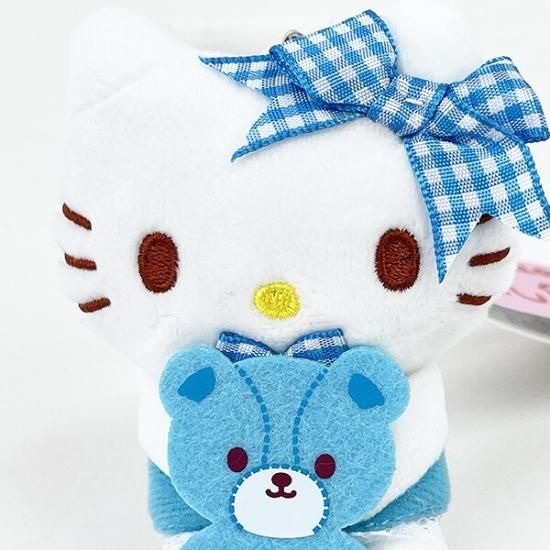 サンリオ ハローキティ 推し色マスコット ブルー 青 キーホルダー