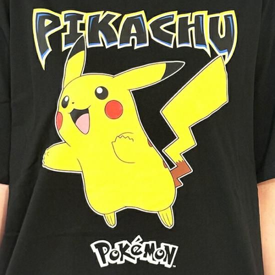 ポケットモンスター ピカチュウ ブラック Tシャツ Lサイズ アパレル