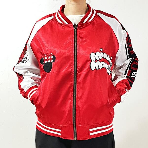 ディズニー ミニーマウス レッドガール スカジャン (L) ブルゾン