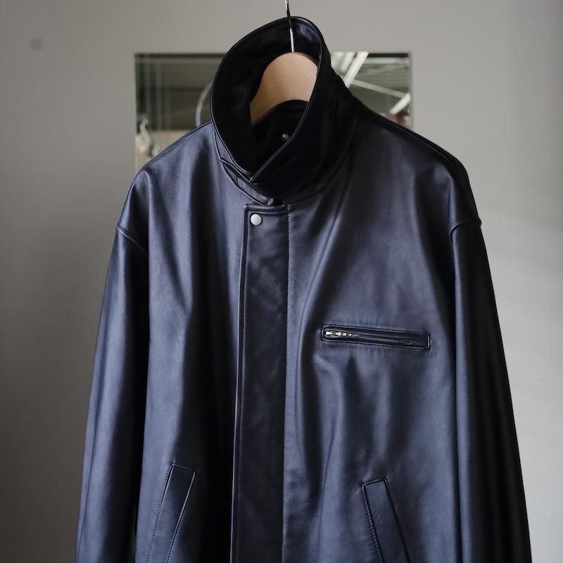 ssstein】COW LEATHER VINTAGE ZIP JACKET - HUUKU