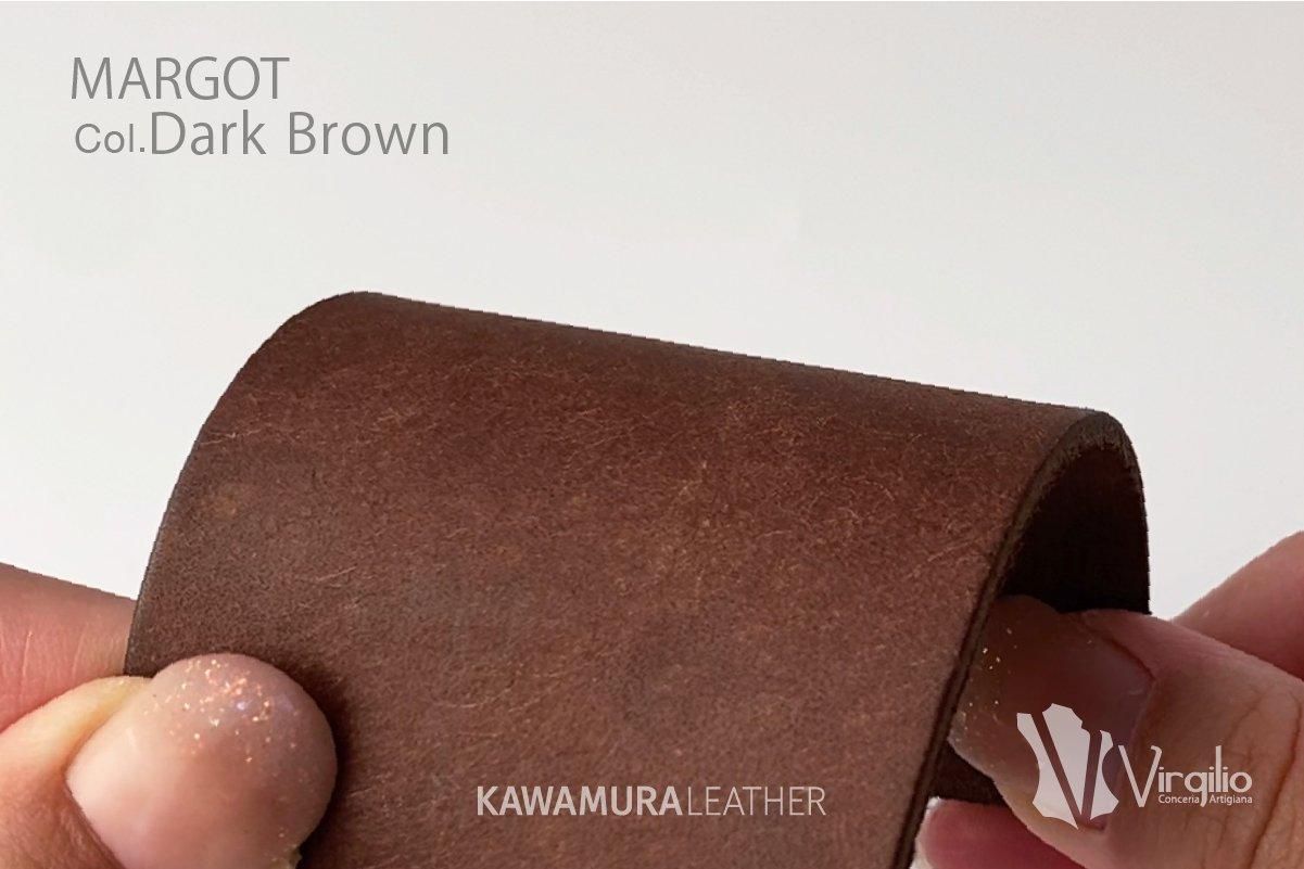 スクラッチレザー『MARGOT / マルゴー』#Dark Brown / ダークブラウン