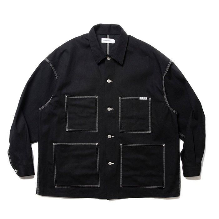 COOTIE|リジッドデニムカバーオール|ブラック - THUMBING ONLOINE