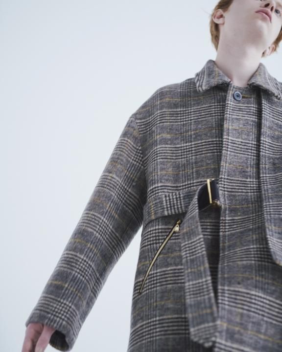 CULLNI チェックロングコート - m-market