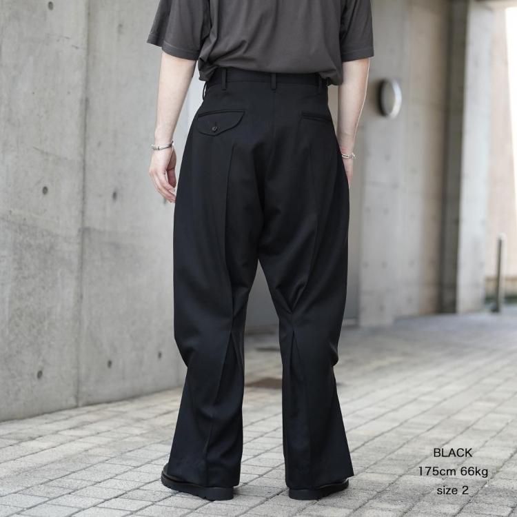 コッキ KHOKI 25aw タックディテールンパンツ Tuck-detail pants