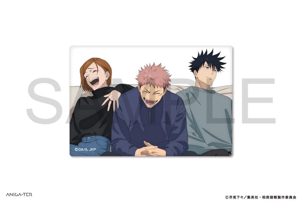 呪術廻戦 スクエア缶バッジ デザイン② ＜虎杖悠仁・伏黒 恵・釘崎