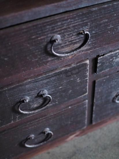 江戸時代の小さな抽斗箪笥 古録展 送料別 Dサイズ 中古 品番S99502