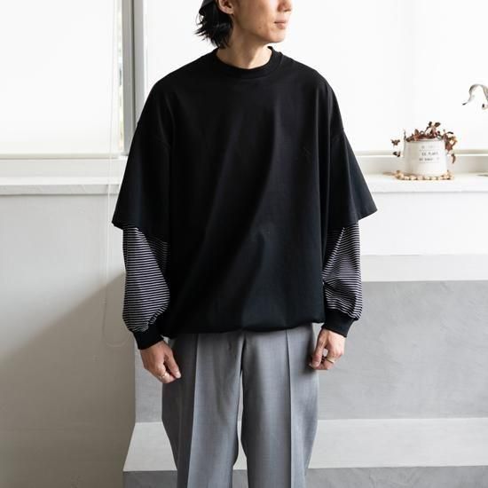 is-ness BALLOON LAYERED LONG SLEEVE T SHIRT 3色展開 - Maiden Voyage