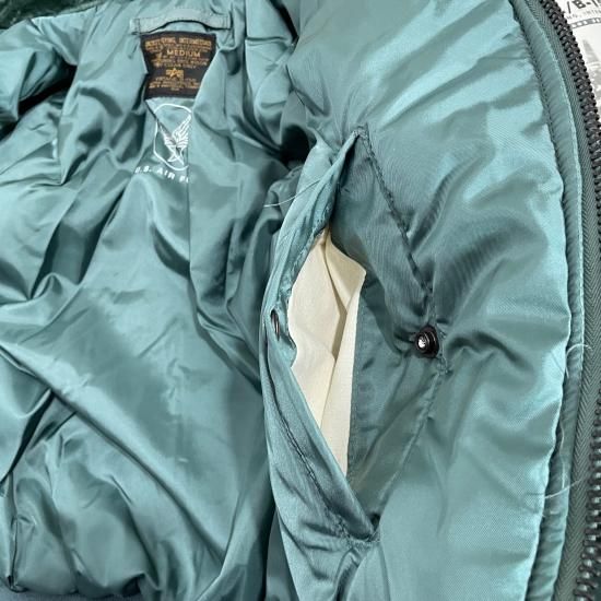 90's ALPHA Industries B-15D フライトジャケット Medium (Dead Stock