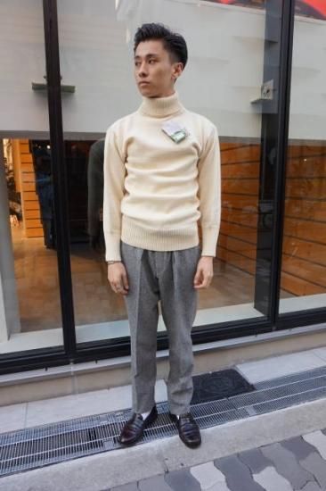 Woolyback』【ウーリーバック】タートルコマンドセーター イギリス製