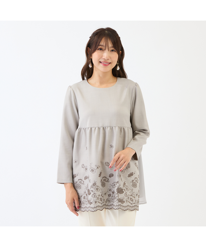 ローズティアラ RoseTiara バックリボンハートフロッキーチュニック