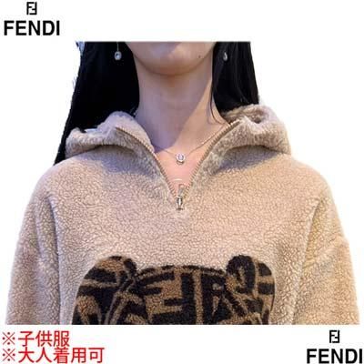 フェンディ FENDI キッズ 子供服 ガールズ ボーイズ パーカー ユニ