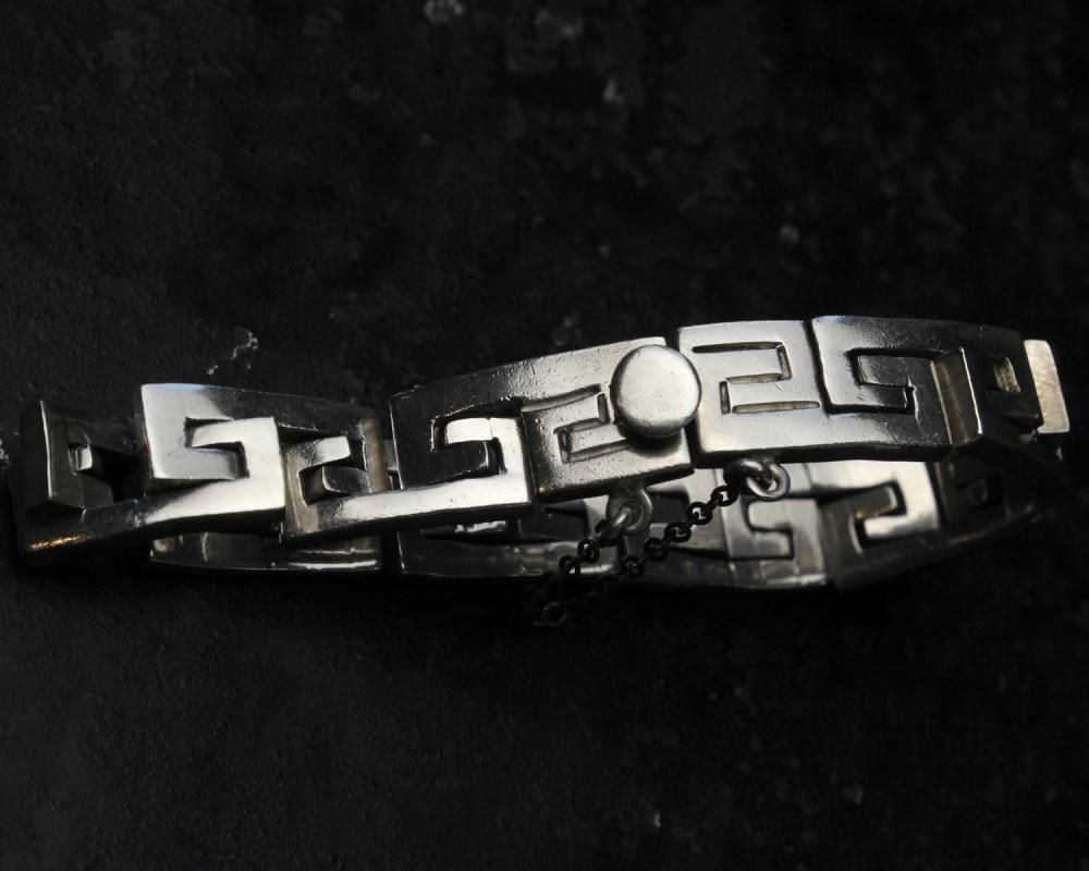 ヴィンテージ シルバー ブレスレット【MEXICO TAXCO STERLING】Heavy