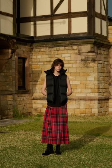 24AW B.Leopard リバーシブルダウンベスト | MINEDENIM - イエロー