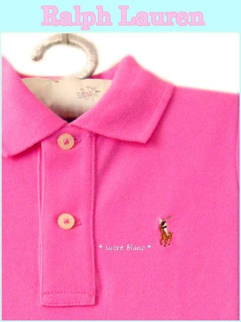 Ralph Lauren ラルフローレン/ピンク半袖ポロボックスプリーツ