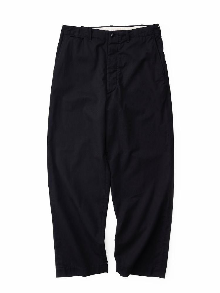 NICENESS / GARVEY - オフィサーチノトラウザー (BLACK) - TROUPE