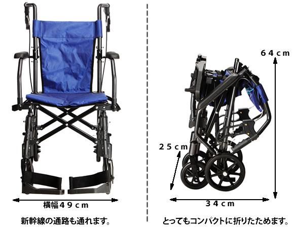 コンパクト携帯車椅子ハンディライトプラス レッド｜メーカー別