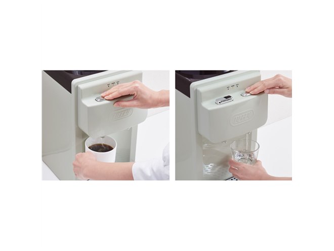 2Lペットボトルをセットできる卓上型「Toffy ウォーターサーバー」が