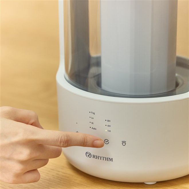 リズム、安定した加湿や扱いやすさを実現した超音波式プールレス加湿器