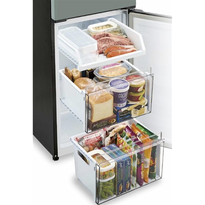 AQUA、“くすみカラー”で大容量冷凍室搭載の少人数世帯向け160L冷蔵庫