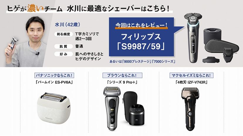 レビュー付き！ ヒゲ環境が異なる4人の編集部員に最適なシェーバーを