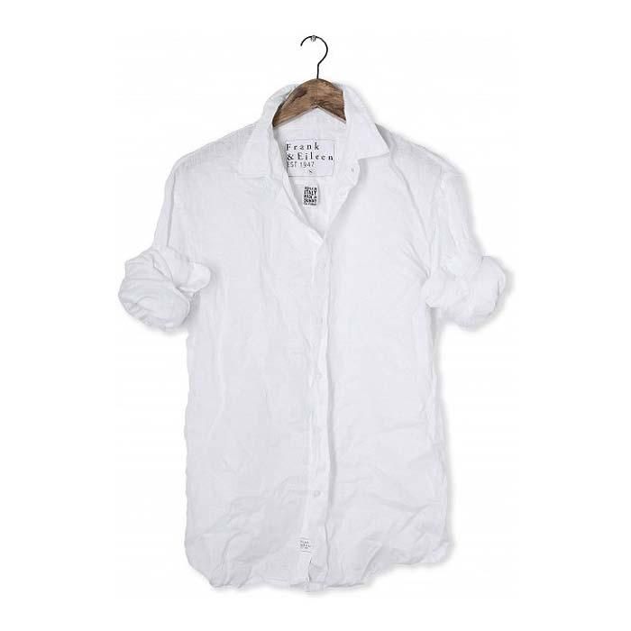 正規通販】Frank&Eileen PAUL メンズシャツ LINEN WHITE フランク