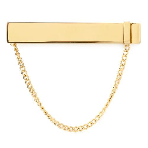 Ox & Bull Trading Co ステンレススチール ゴールド チェーン ネクタイ