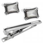 pierre cardin ピエール カルダン シルバー 白蝶貝 ネクタイピン