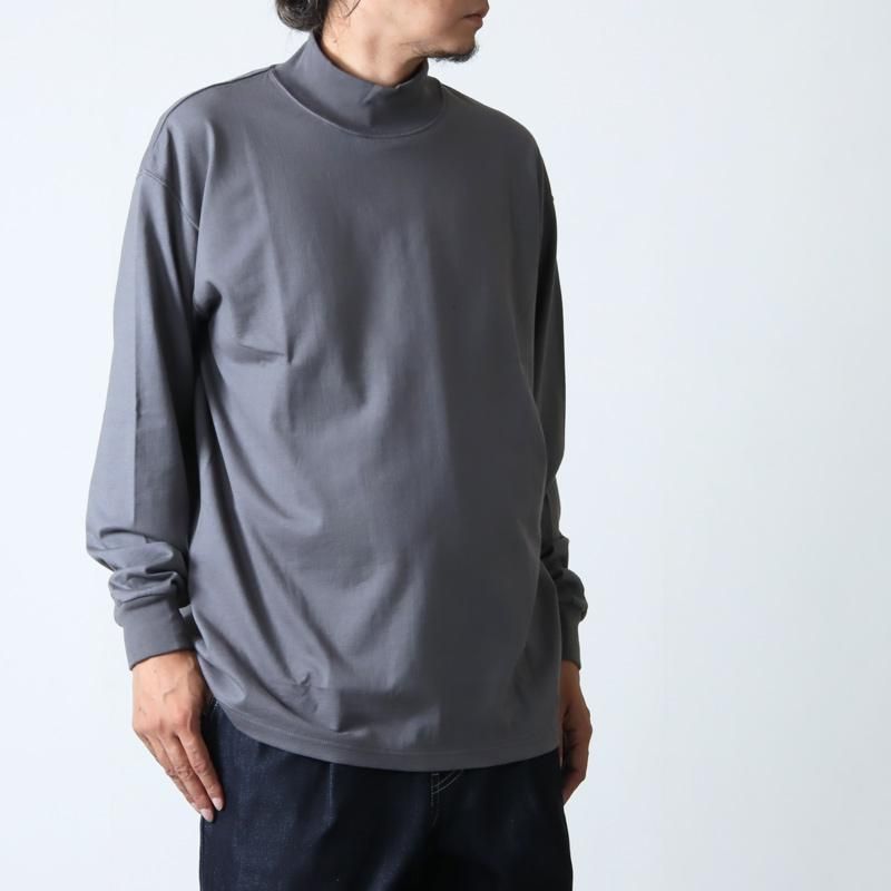 Graphpaper (グラフペーパー) L/S Mock Neck Tee / ロングスリーブ