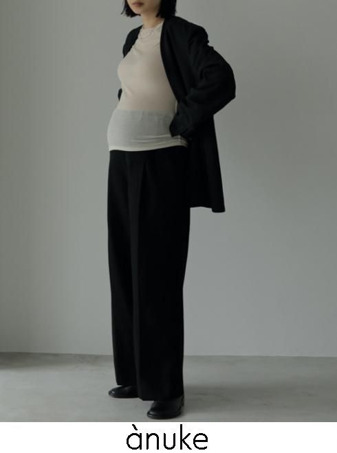 anuke(アンヌーク) Reha. Tuck Wide Pants ☆26春夏予約 【72410701
