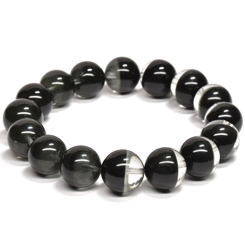 高品質]グリーンガーデンファントムクォーツ ブレスレット 13-13.5mm