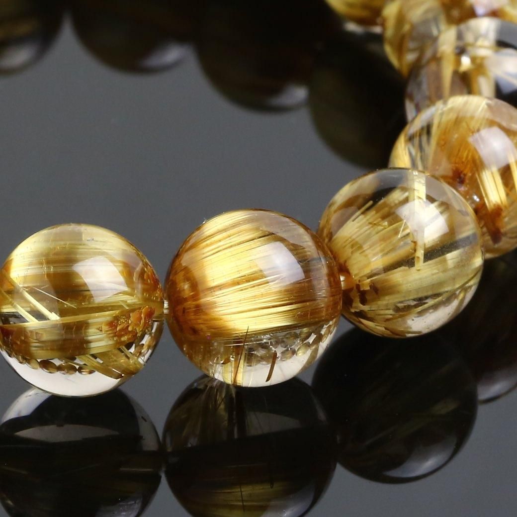 プレミアム] タイチンキャッツアイルチルクォーツ ブレスレット 12mm