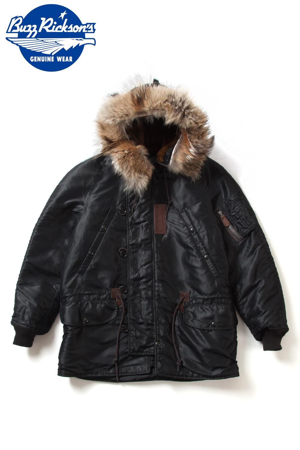 バズリクソンズ(BUZZ RICKSON'S) N-3フライトジャケット BLACK N-3