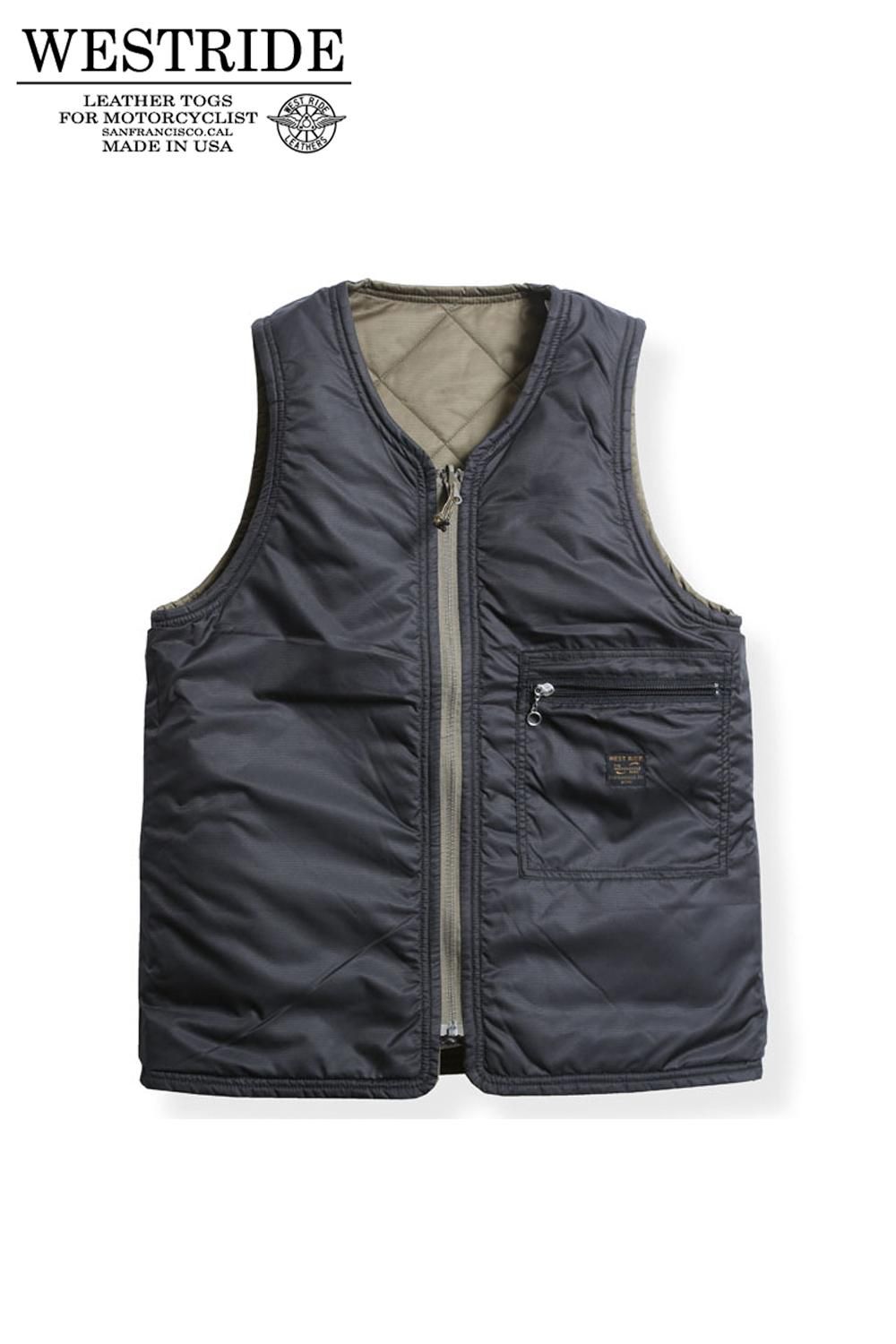 WESTRIDE(ウエストライド) リバーシブルキルティングベスト CYCLE