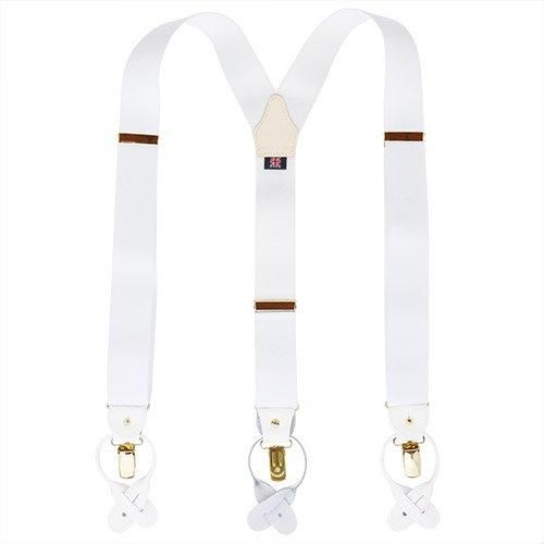 ALBERT THURSTON アルバートサーストン サスペンダー ホワイト 白