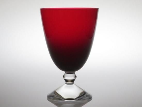 バカラ グラス ○ ベガ ウォーター ゴブレット グラス 14cm 赤 レッド