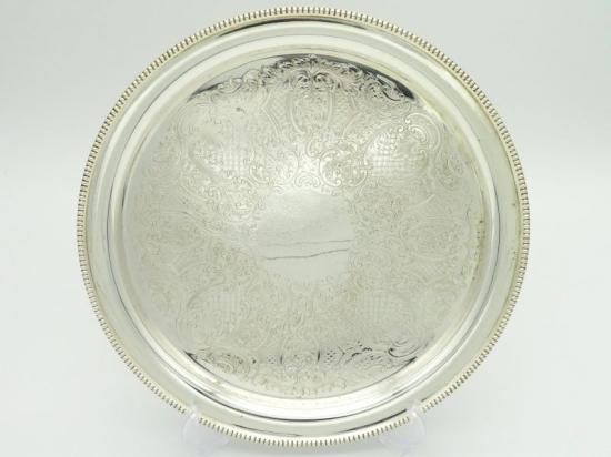 マッピン＆ウェッブ トレイ ○ シルバートレー 27cm EPCA アラベスク