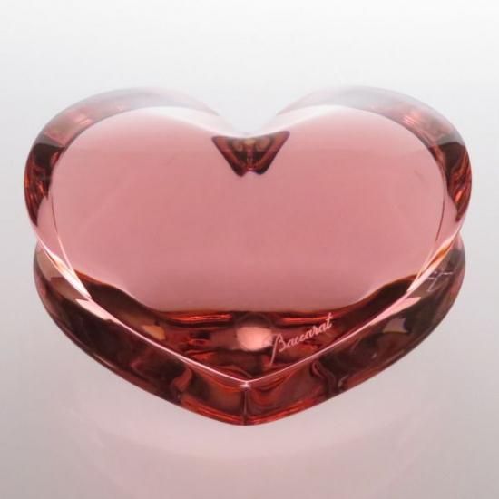 バカラ ペーパーウェイト ○ ザンザン ハート レッド 赤 オーナメント