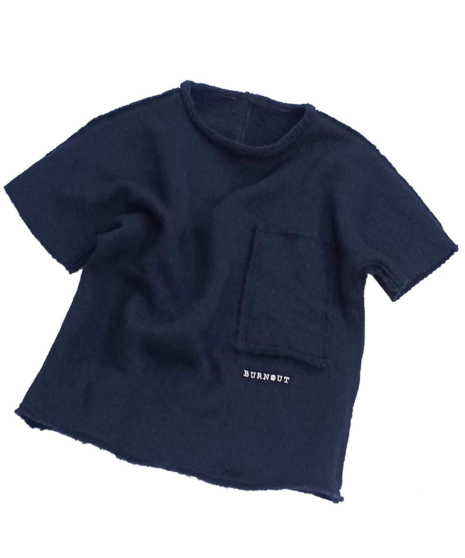 Burnout〔バーンアウト〕クルーネック S/S ニット / # Deep Navy