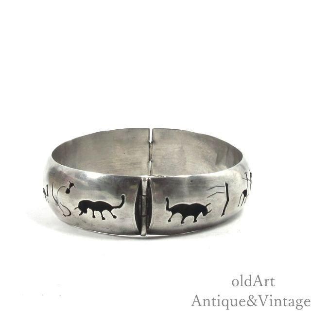 MEXICOメキシコ製1950-70年代ヴィンテージスターリングシルバー製彫刻