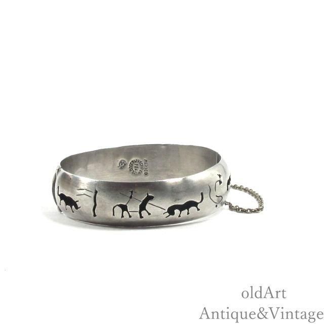 MEXICOメキシコ製1950-70年代ヴィンテージスターリングシルバー製彫刻